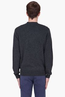 Paul Smith Jeans Charcoal Pin Dot Knit Cardigan for men