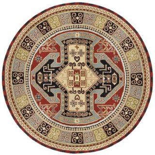 Traditions Sparta Navy/Red Rug Rug Size Round 6 Home