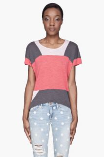 Marc By Marc Jacobs Red And Grey Tanya Colorblock Jersey for women