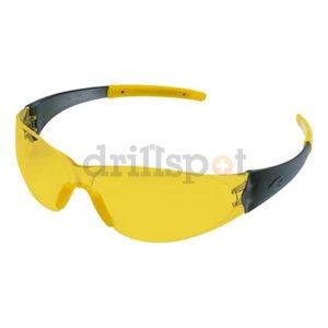Mcr CK224 Safety Glasses, Amber, Scratch Resistant