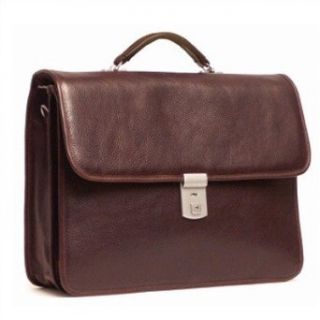 Double Compartment Briefcase with One Clasps Color Black