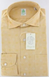 New Finamore Napoli Yellow Shirt M/M: Clothing