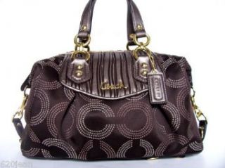 Coach Ashley Brown Dotted OP Satchel 20015 Clothing