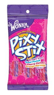 Wonka Pixy Stix, 3.2 Ounce Bags (Pack Of 12) Grocery