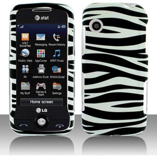 Black White Zebra LG Prime GS390 Protector Case