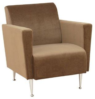 Adesso Memphis Velvet Club Chair, Olive Brown Home