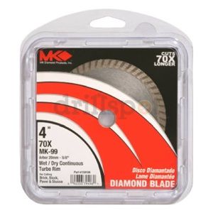 MK Diamond Products 159106 4" Continuous Rim Blade