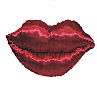 Remember This Kiss Red Lip Decorative Pillow