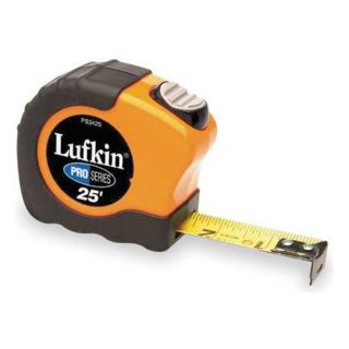 Lufkin PS3425 Measuring Tape, 25 Ft, Orange/Black