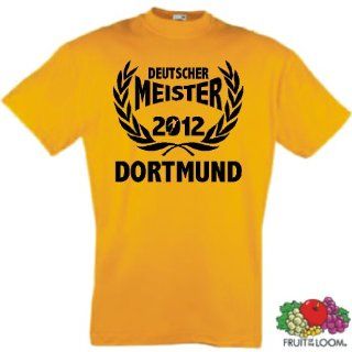 Dortmund Deutscher Meister 2012 T Shirt von S XXXL NEU Lorbeerkranz