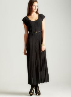 Taylor S/S Accordion Pleat Maxi With Blt