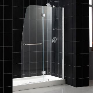 DreamLine Aqua 48x72 inch Clear Glass and Chrome Shower Door Today $