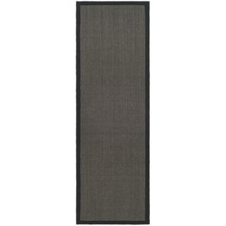 Hand woven Serenity Charcoal Grey Sisal Rug (2 6 x 6)