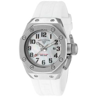 Swiss Legend Womens Trimix Diver White Silicone Watch