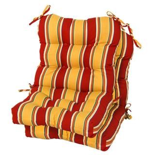 Mayan Stripe Outdoor Chair Cushions (Set of 2)