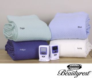 Beautyrest Herringbone Warming Electric Blanket