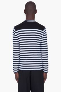 Comme Des Garçons Shirt Black & White Striped T shirt for men