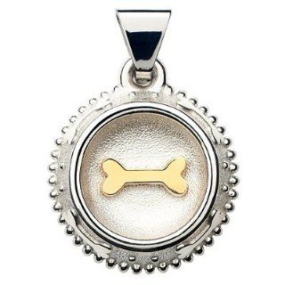 Sterling Silver and Pave Dog Tag   Frontgate: Pet Supplies