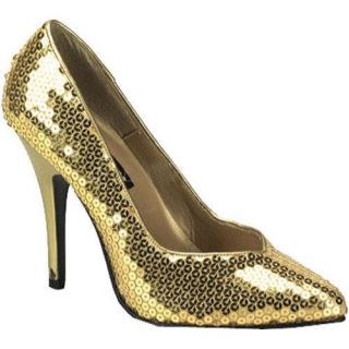 Womens Pleaser Seduce 420SQ Gold Sequins
