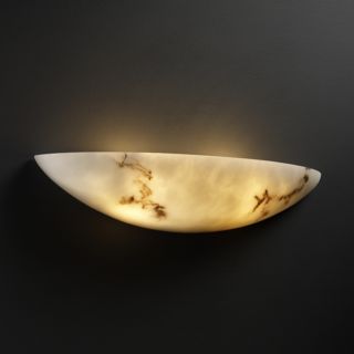 Small Rounded Faux Alabaster Wall Sconce Today: $171.00