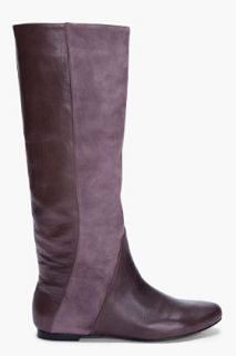 Belle Sigerson Morrison Taupe Combo Haddie Boots for women