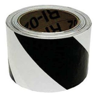 Accuform Signs PTM738BKWT Floor Marking Tape, Roll, 3In W, 108 ft. L