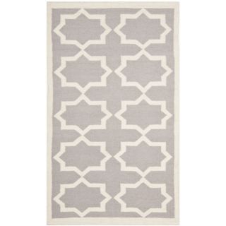 Moroccan Dhurrie Grey/ Ivory Wool Rug (3 x 5) Today $68.99 4.0 (1