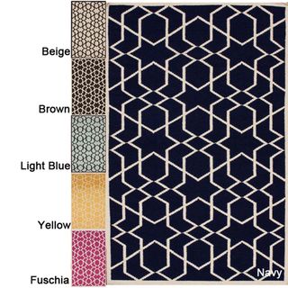 Handmade Flatweave Marrakesh Kilim Wool Rug (8 x 10)