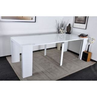 Table console extensible blanche   Achat / Vente CONSOLE   GUERIDON