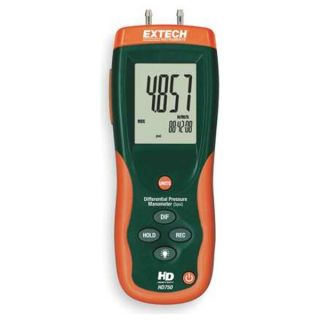 Extech HD750 Digital Manometer, 0 to 138.3 In WC