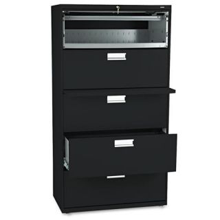 HON 600 Series 36 inch Wide 5 Drawer Lateral File Cabinet