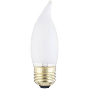 Westinghouse 03767 54 True Value 2 Pack 25W Frosted Bent Tip Bulb, Pack of 10