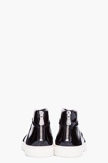 Alejandro Ingelmo Black Suede/patent Thriller Sneakers for women