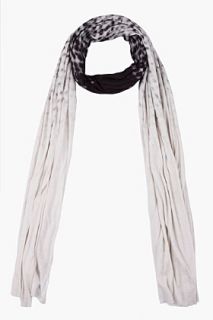 Ann Demeulemeester Spotted Two Tone Aura Ombre Convertible Scarf for men