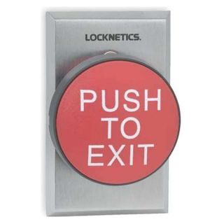 Schlage Electronics 625RD EX Push to Exit Button, Red, Steel