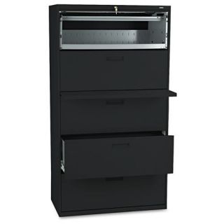 Hirsh HL10000 Series 36 inch Wide 5 drawer Commercial Lateral File