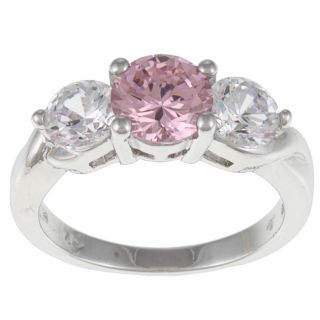 White Gold Overlay Clear Cubic Zirconia Flower Ring Today $20.99 5.0