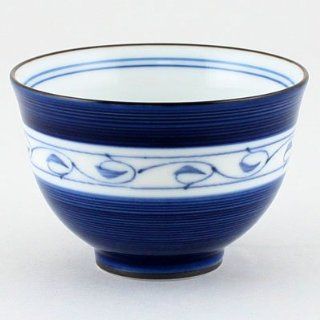 Japanische Teeschale, Nakaobi, blau Küche & Haushalt