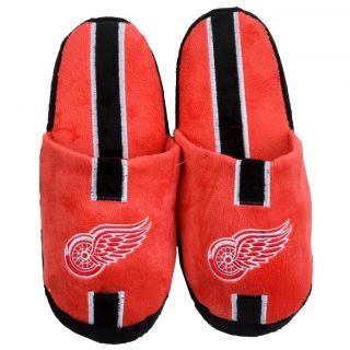 Detroit Red Wings Striped Slide Slippers