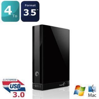 Seagate Backup Plus 3.5 4To USB3.0 Noir   Achat / Vente DISQUE DUR