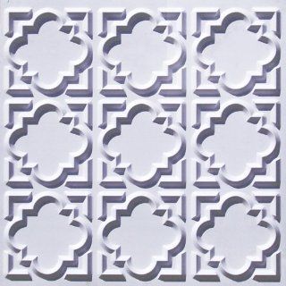 Paneling Ceiling Tile #142 White Matt Glue up Plastic 2x2
