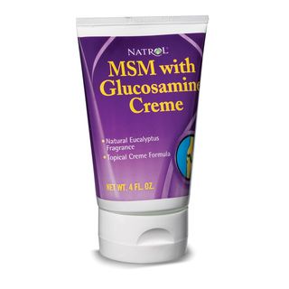 Natrol MSM/Glucosamine Creme 4 ounce Tube (Pack of 3)