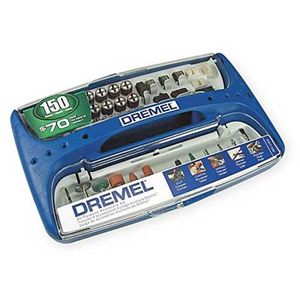 Dremel 697 06 Rotary Tool Accessory Kit, 150 Pc
