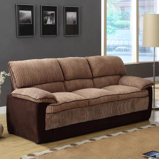 Hendris Brown Corduroy Microfiber Contemporary Sofa Today $561.99 4.0