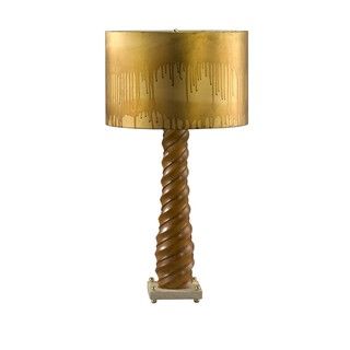 Medium Double Rope Tapering Twist Table Lamp