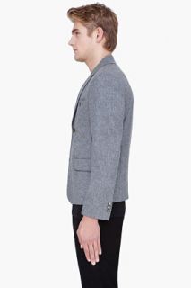 CARVEN Grey Wool Flannel Julien Blazer for men