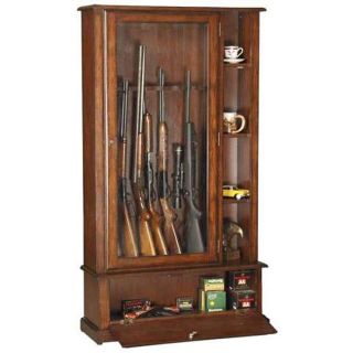 Grizzle Ten Gun Storage Cabinet with Curio Display