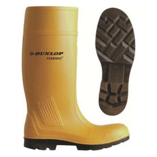 Dunlop C462241.US05 Knee Boots, Men, 5, Steel Toe, Ylw, 1PR