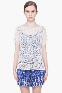 Thakoon Addition Ivory Tone Knit Sweater for women