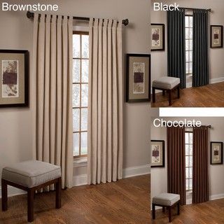 TexStyle Microsuede Supreme Tab Top 63 inch Curtain Panel Pair